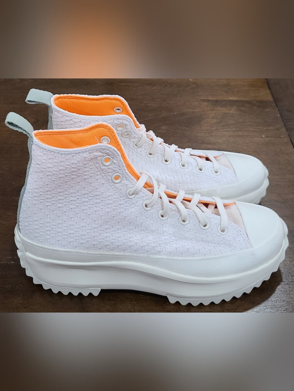Converse Run Star Hike Platform Peach Dream/Cream Unisex Men's 10 Women's 11.5